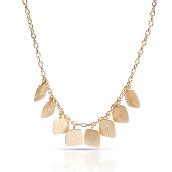 Louis Vuitton Handbags - Me & Ro 8 Station Flat Discs Necklace in 10K Yellow Gold